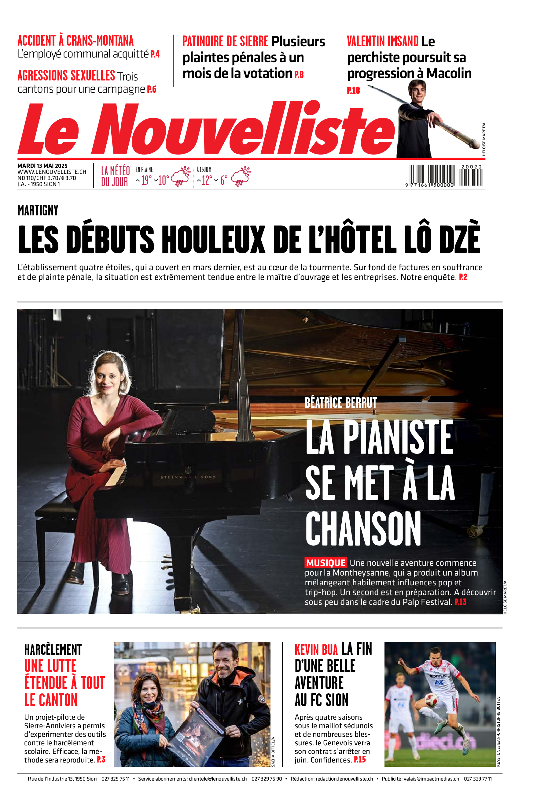 Mardi 13 mai 2025