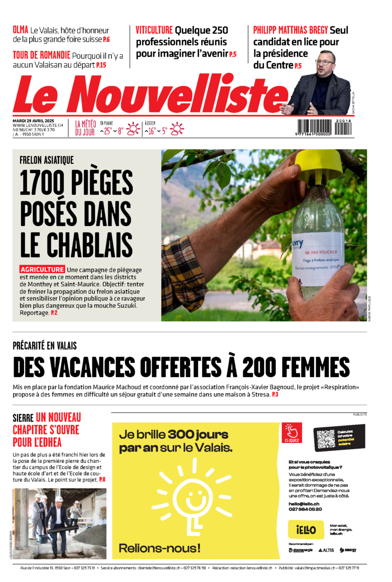 Mardi 29 avril 2025 Mardi 29 avril 2025
