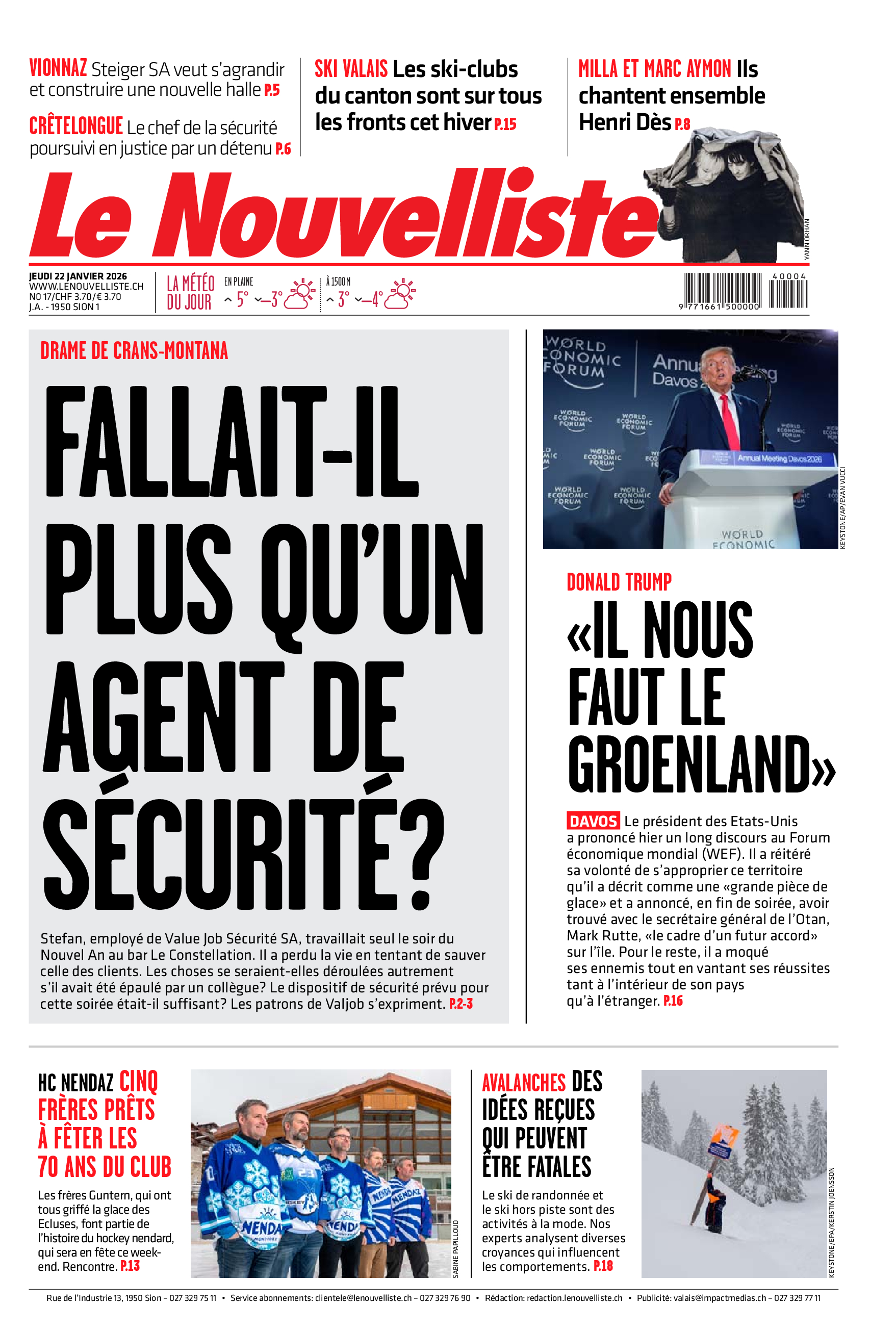  Jeudi 22 janvier 2026