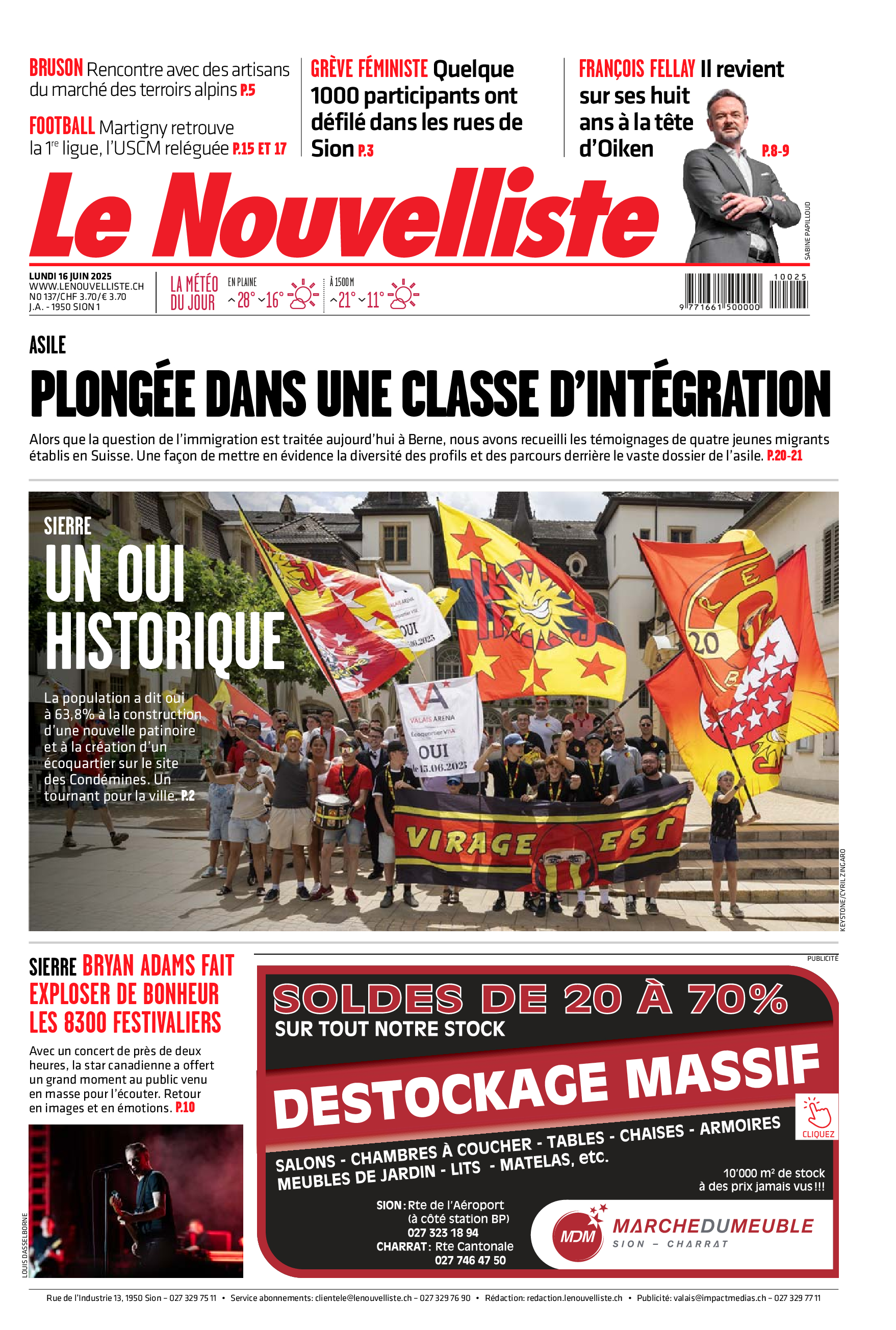 Lundi 16 juin 2025