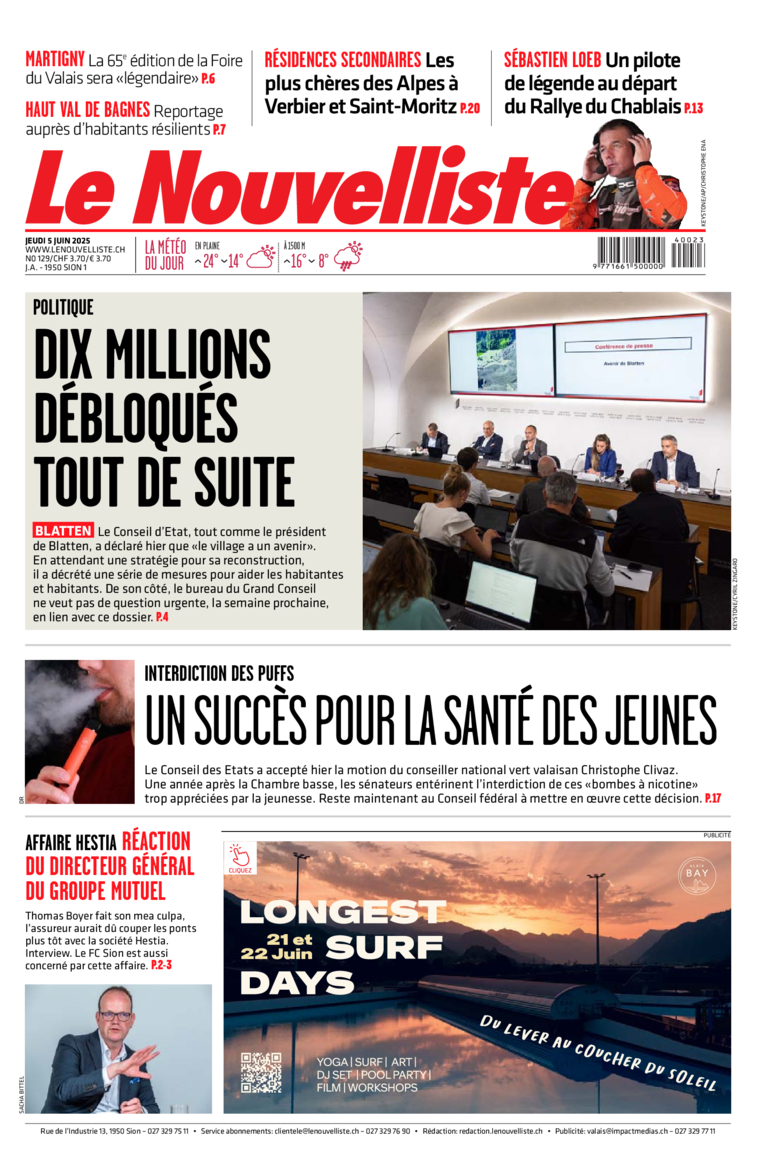 Jeudi 5 juin 2025 Jeudi 5 juin 2025
