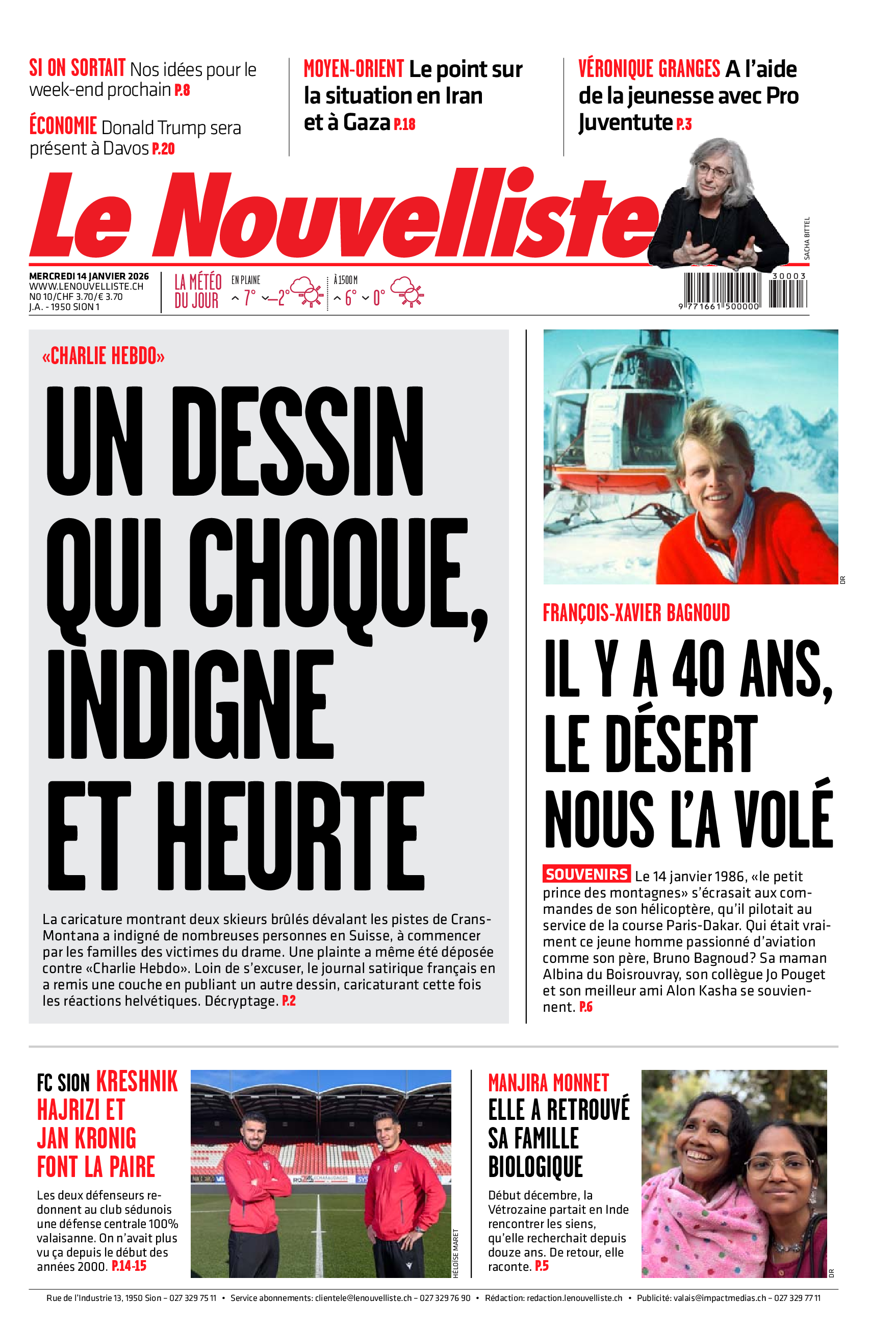  Mercredi 14 janvier 2026