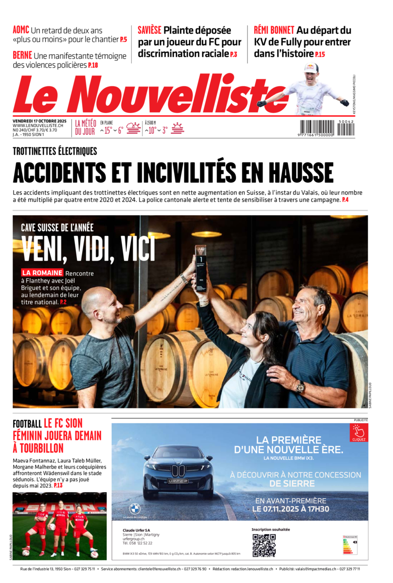 Vendredi 17 octobre 2025 Vendredi 17 octobre 2025