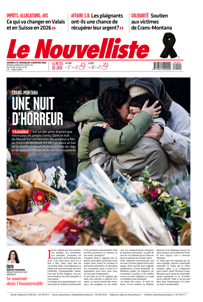 Samedi 3 janvier 2026