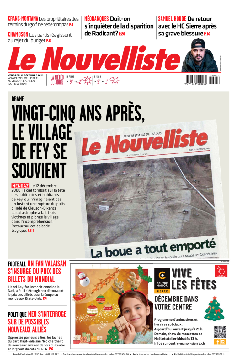 Vendredi 12 décembre 2025