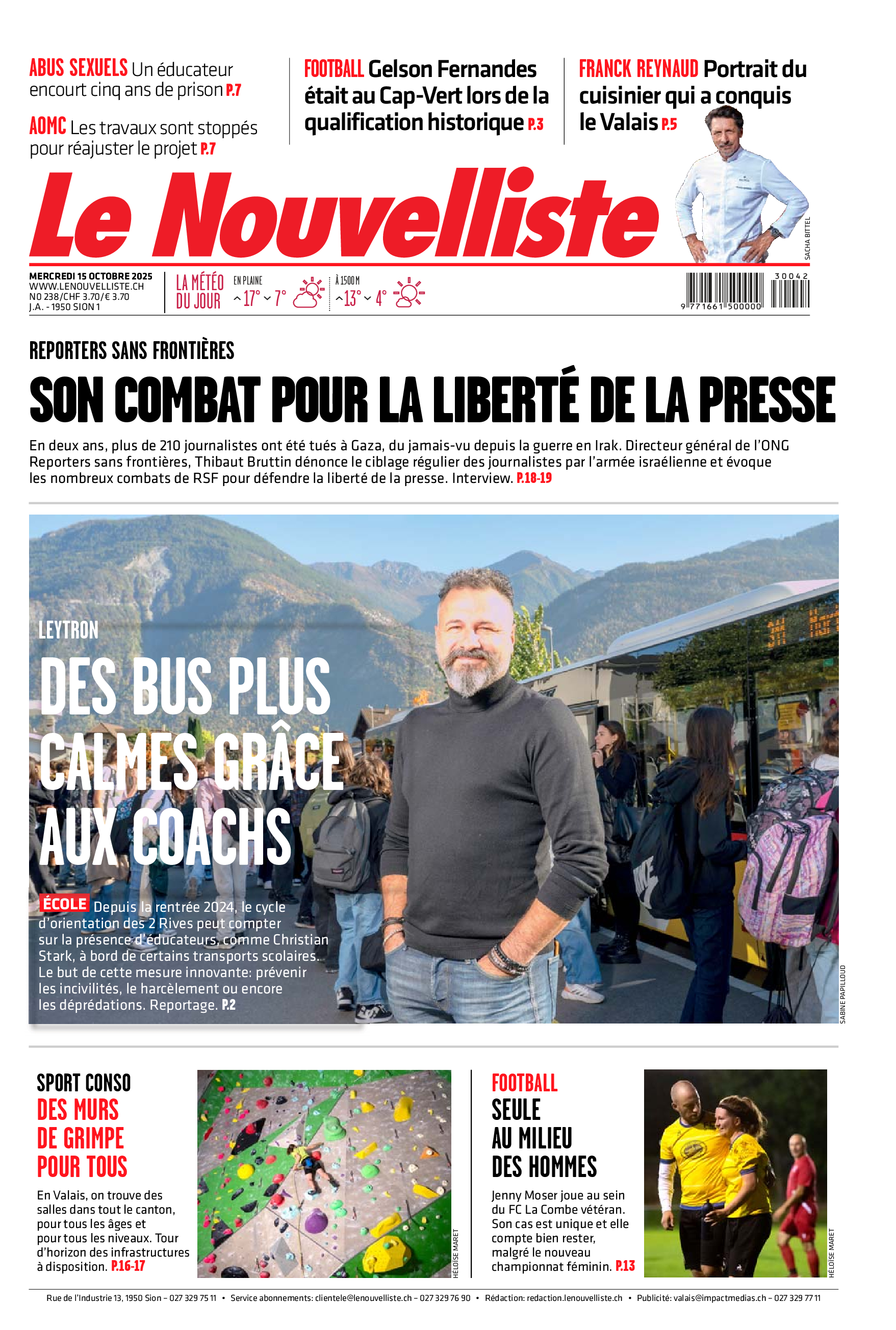 Mercredi 15 octobre 2025