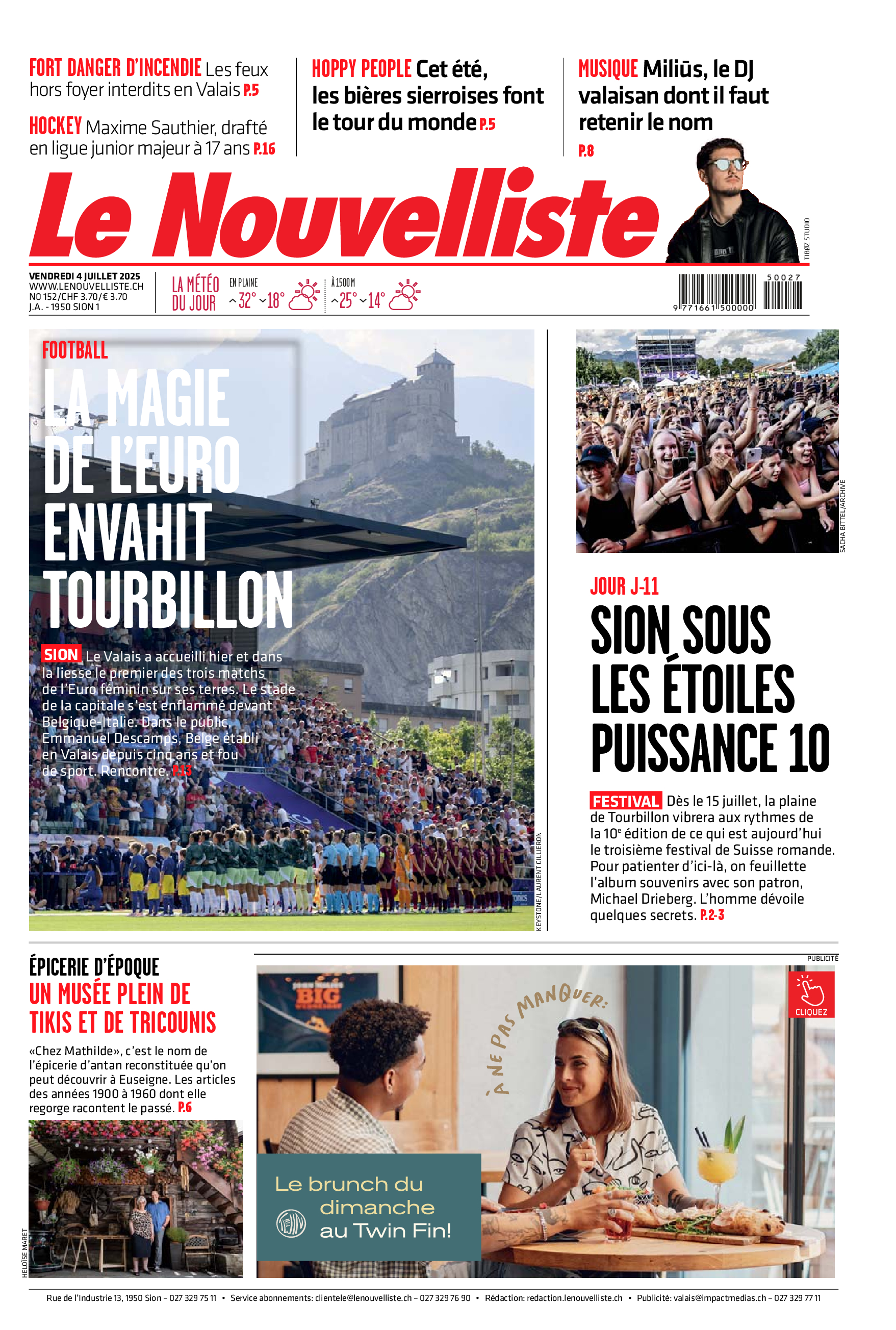  Vendredi 4 juillet 2025
