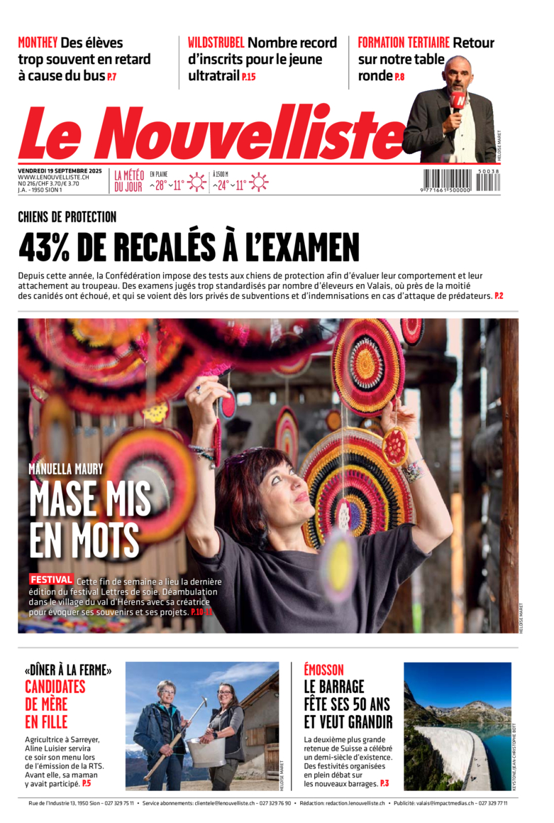 Vendredi 19 septembre 2025