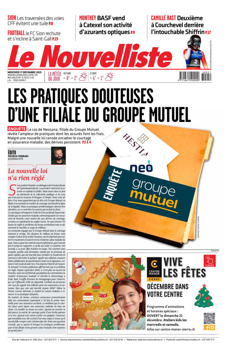 Mercredi 17 décembre 2025