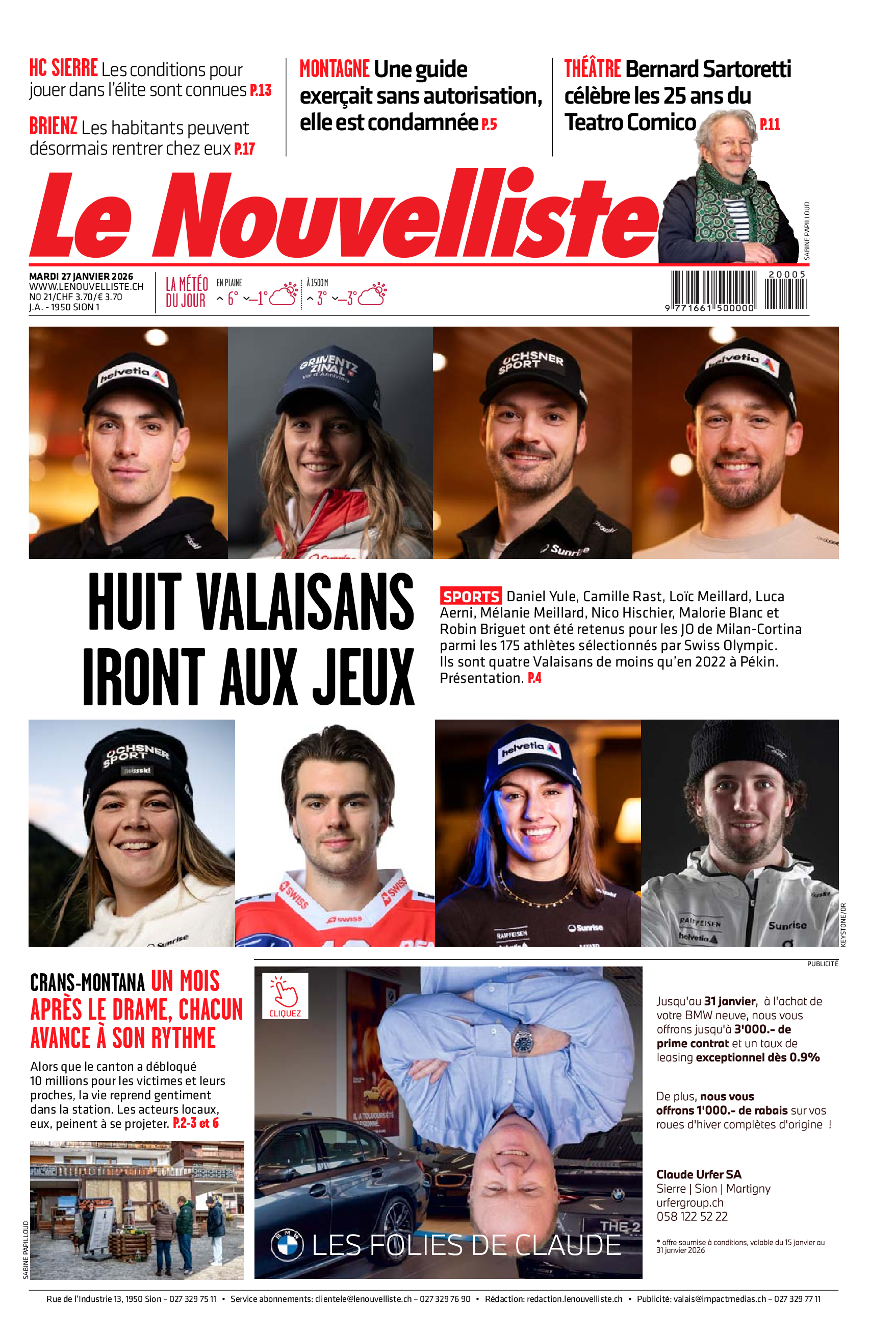  Mardi 27 janvier 2026