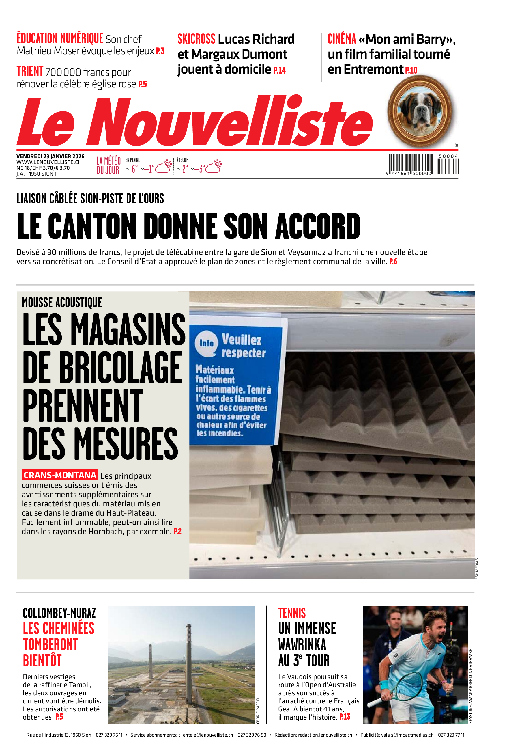  Vendredi 23 janvier 2026