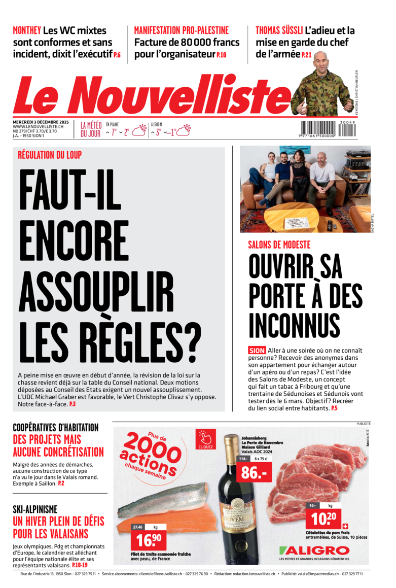 Mercredi 3 décembre 2025