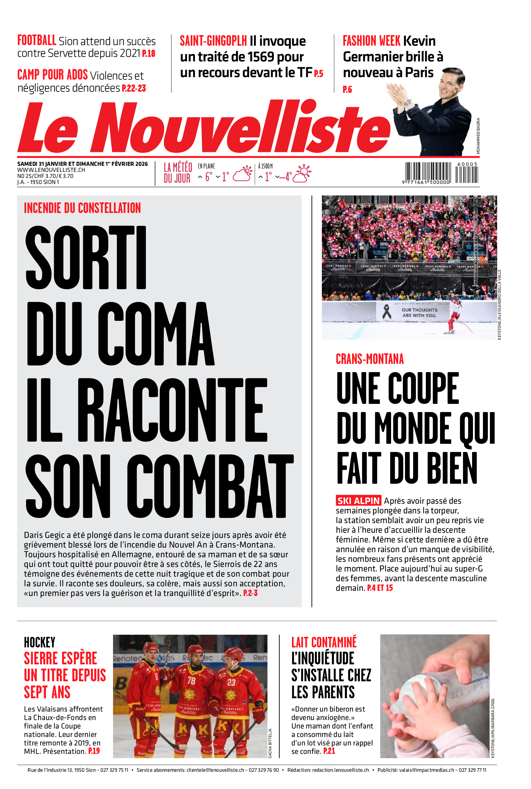  Samedi 31 janvier 2026