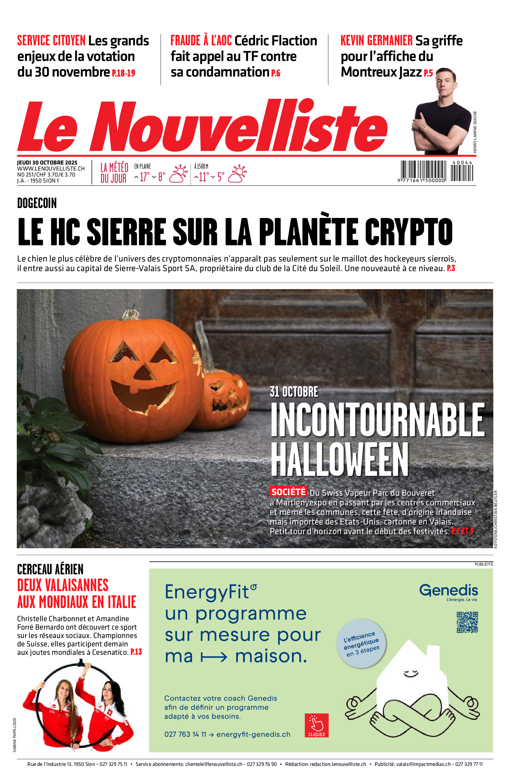  Jeudi 30 octobre 2025