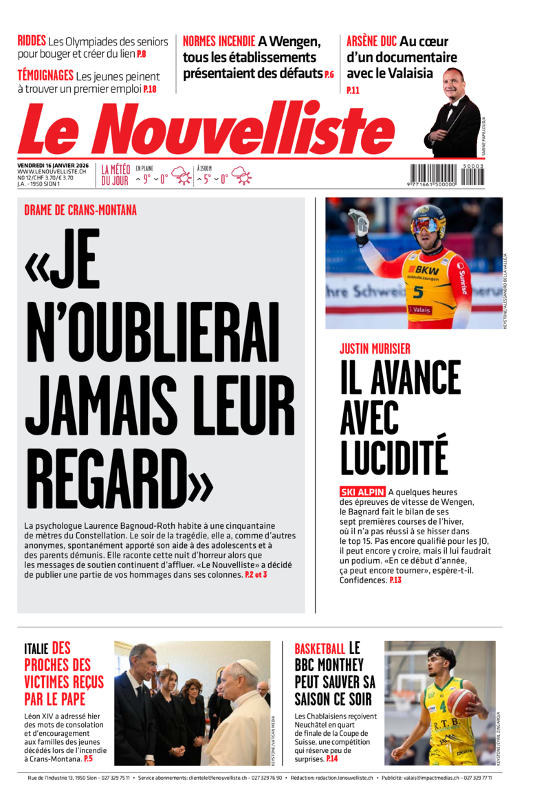 Vendredi 16 janvier 2026