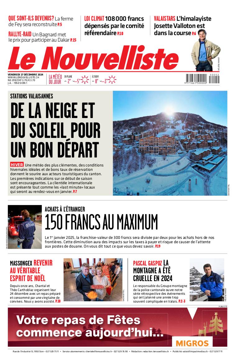 Vendredi 27 décembre 2024