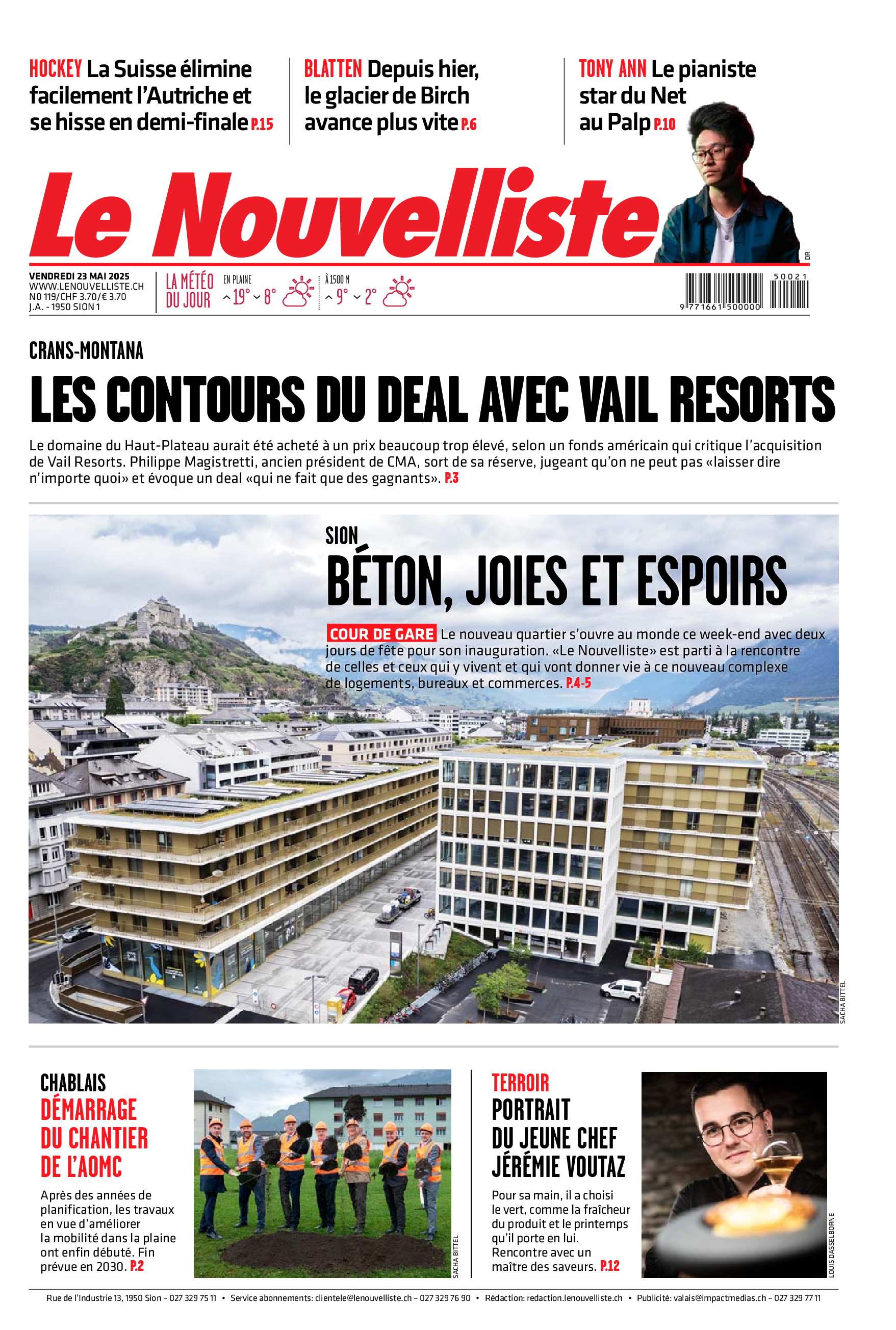 Vendredi 23 mai 2025