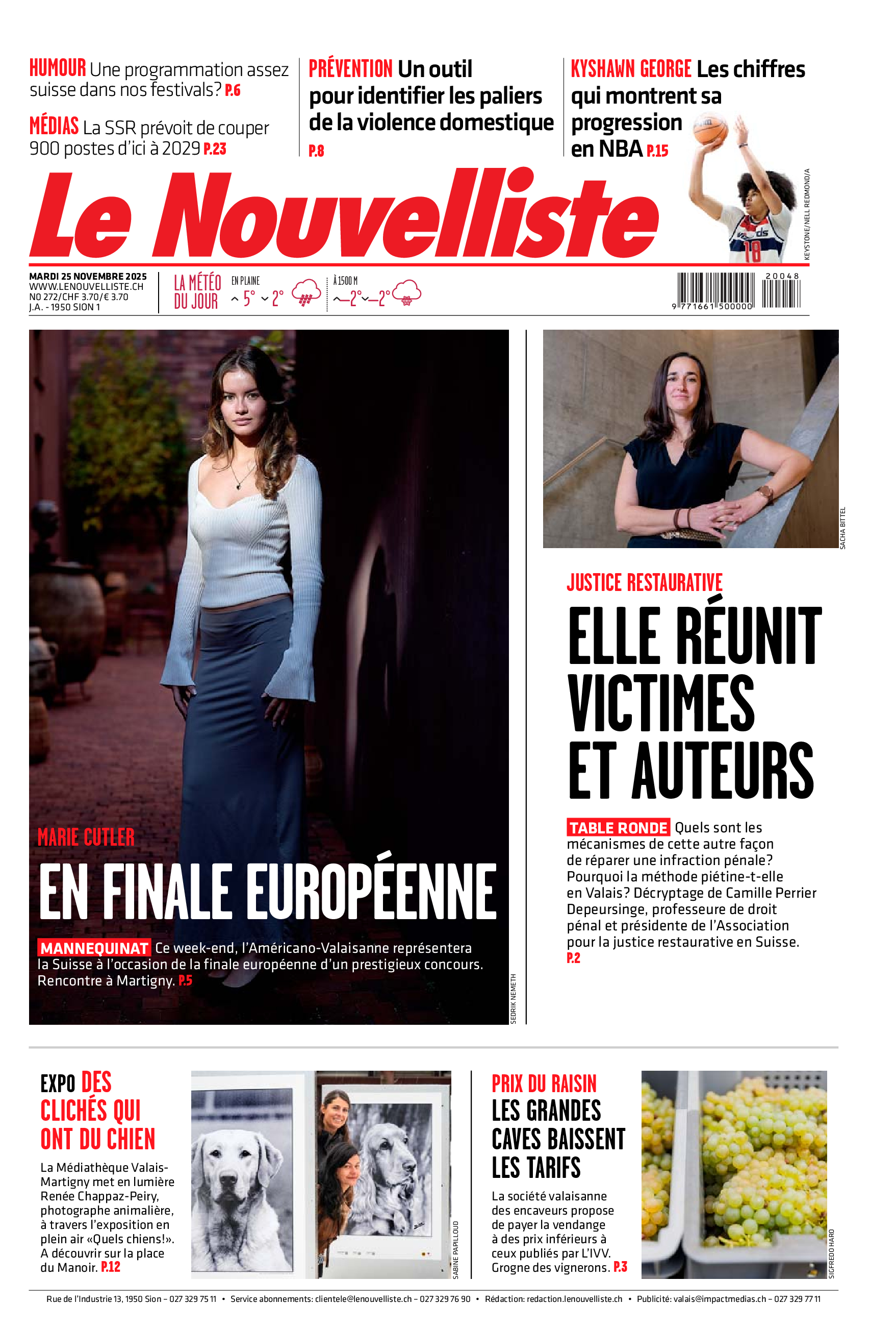  Mardi 25 novembre 2025