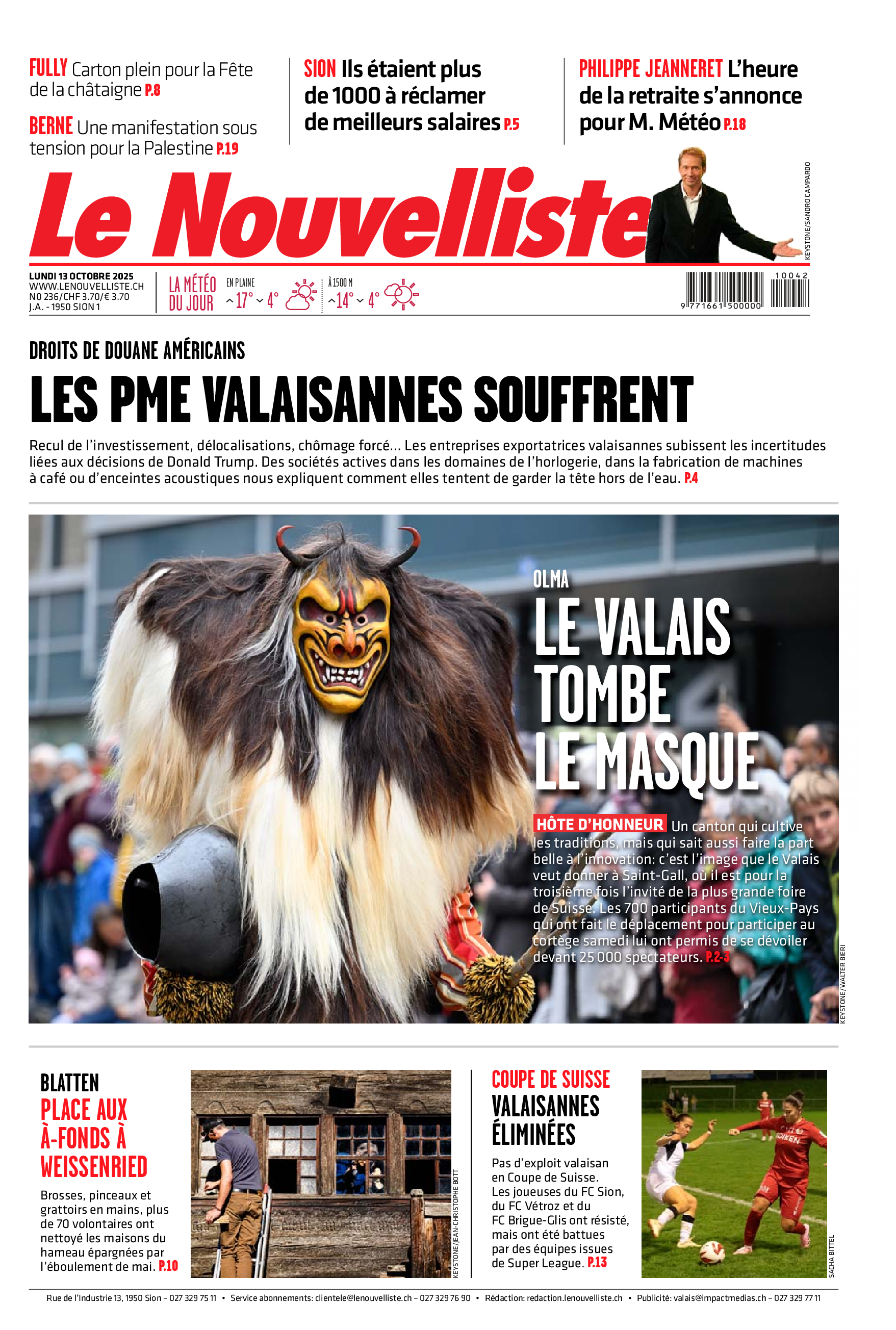  Lundi 13 octobre 2025