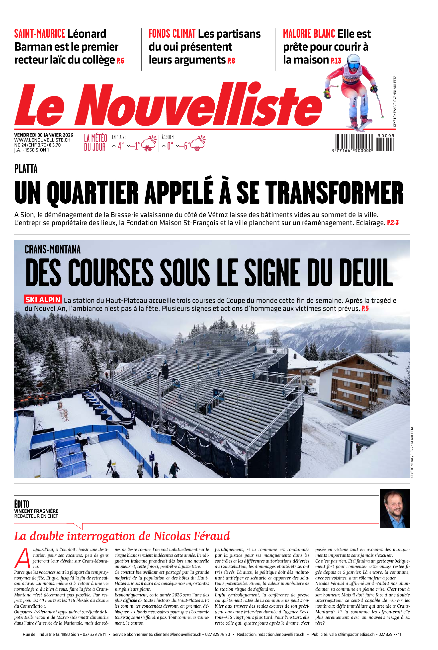  Vendredi 30 janvier 2026