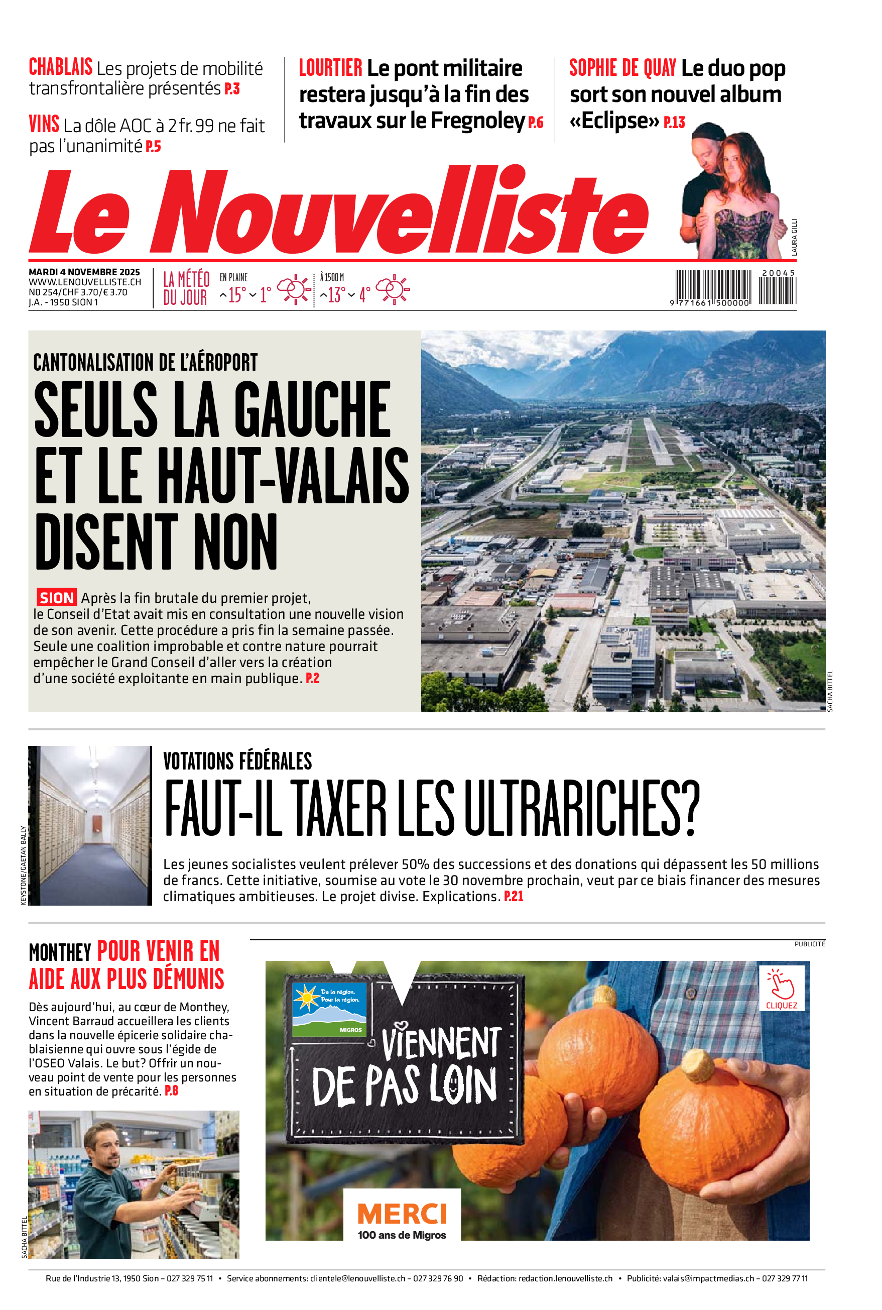  Mardi 4 novembre 2025