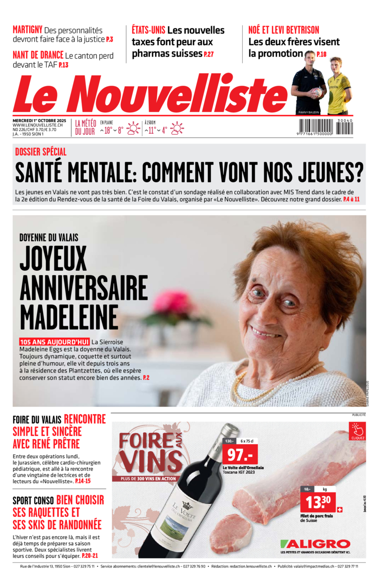 Mercredi 1er octobre 2025
