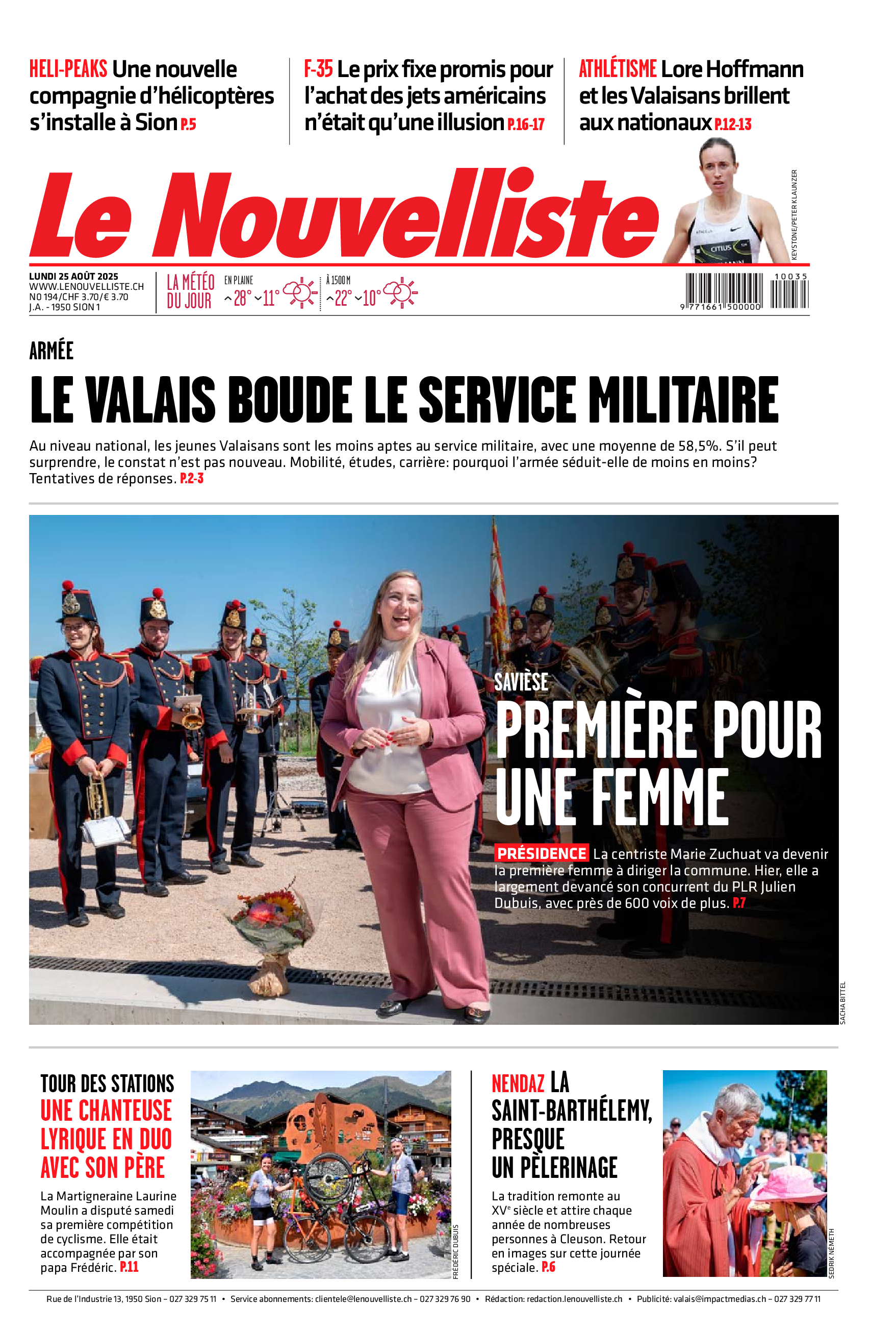 Lundi 25 août 2025