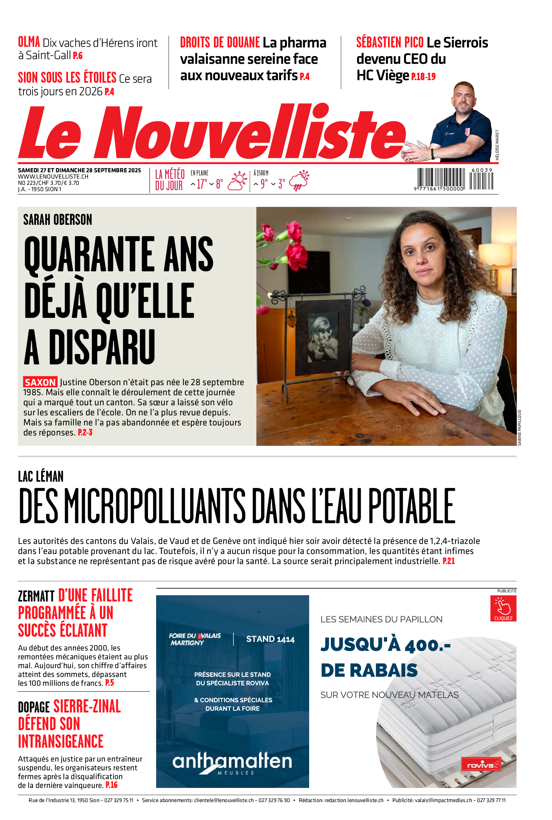  Samedi 27 septembre 2025