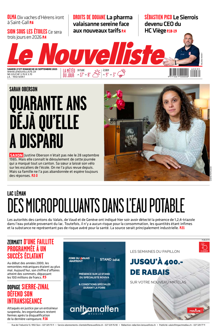 Samedi 27 septembre 2025