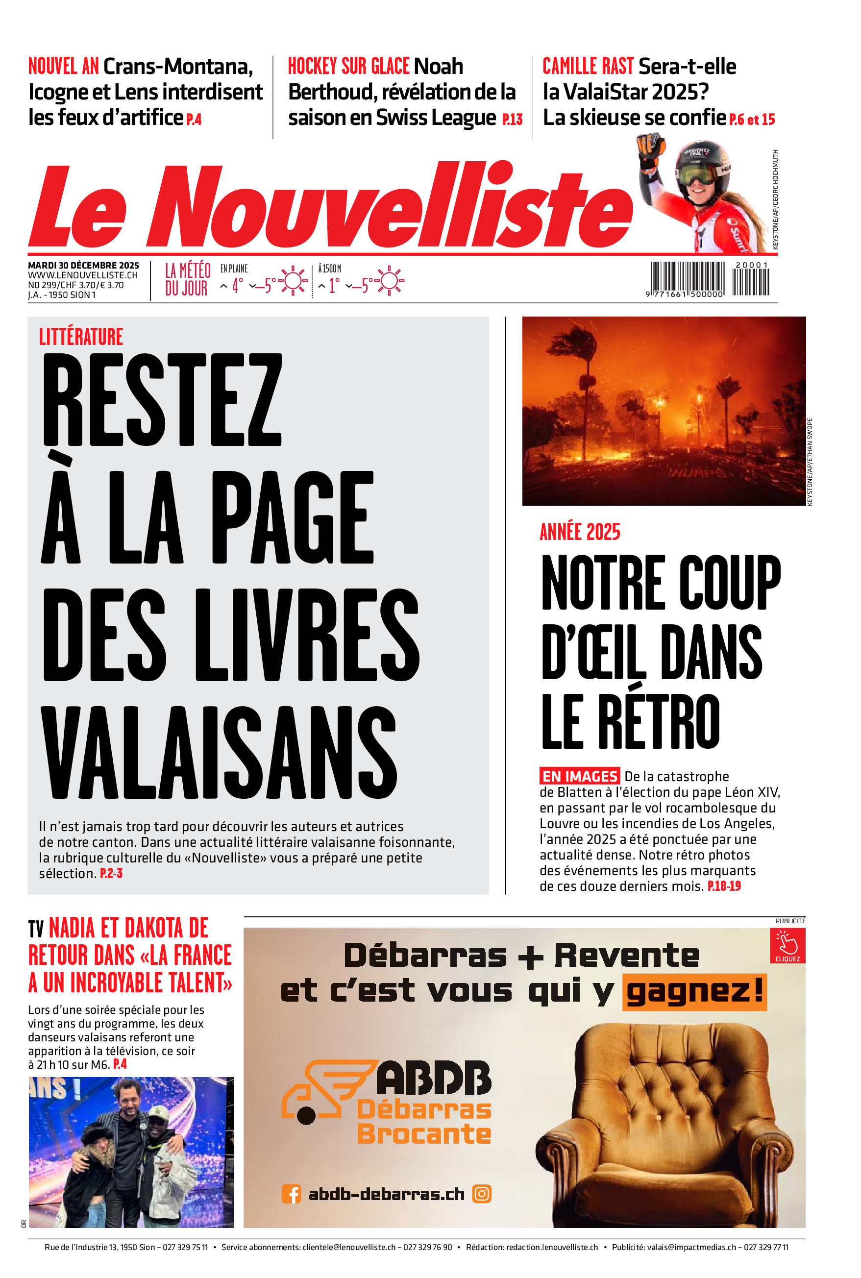  Mardi 30 décembre 2025