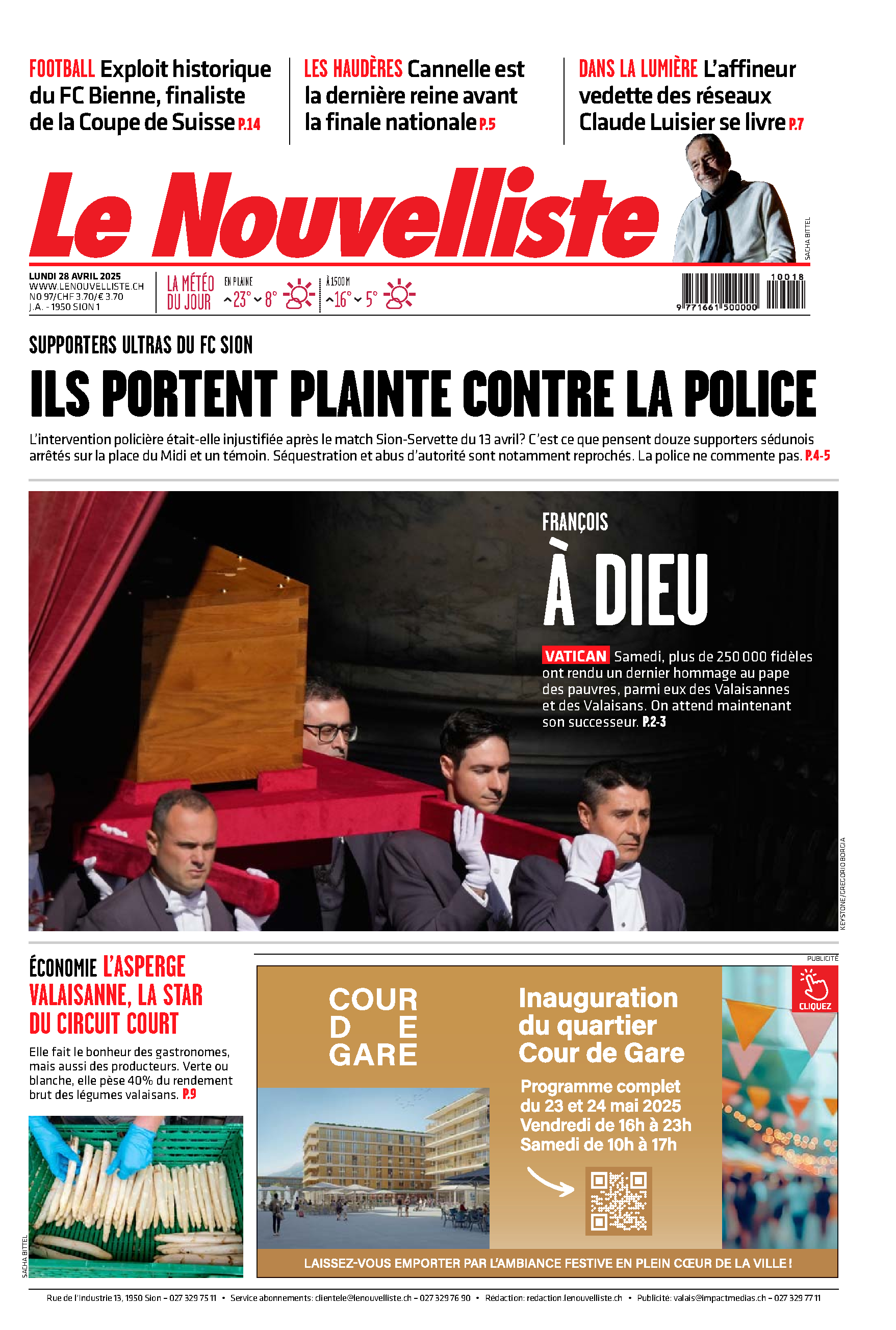 Lundi 28 avril 2025 Lundi 28 avril 2025