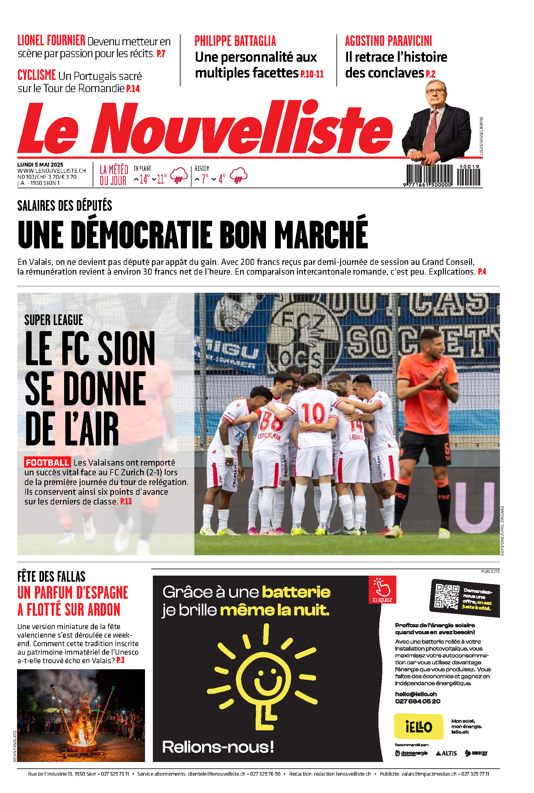 Lundi 5 mai 2025 Lundi 5 mai 2025