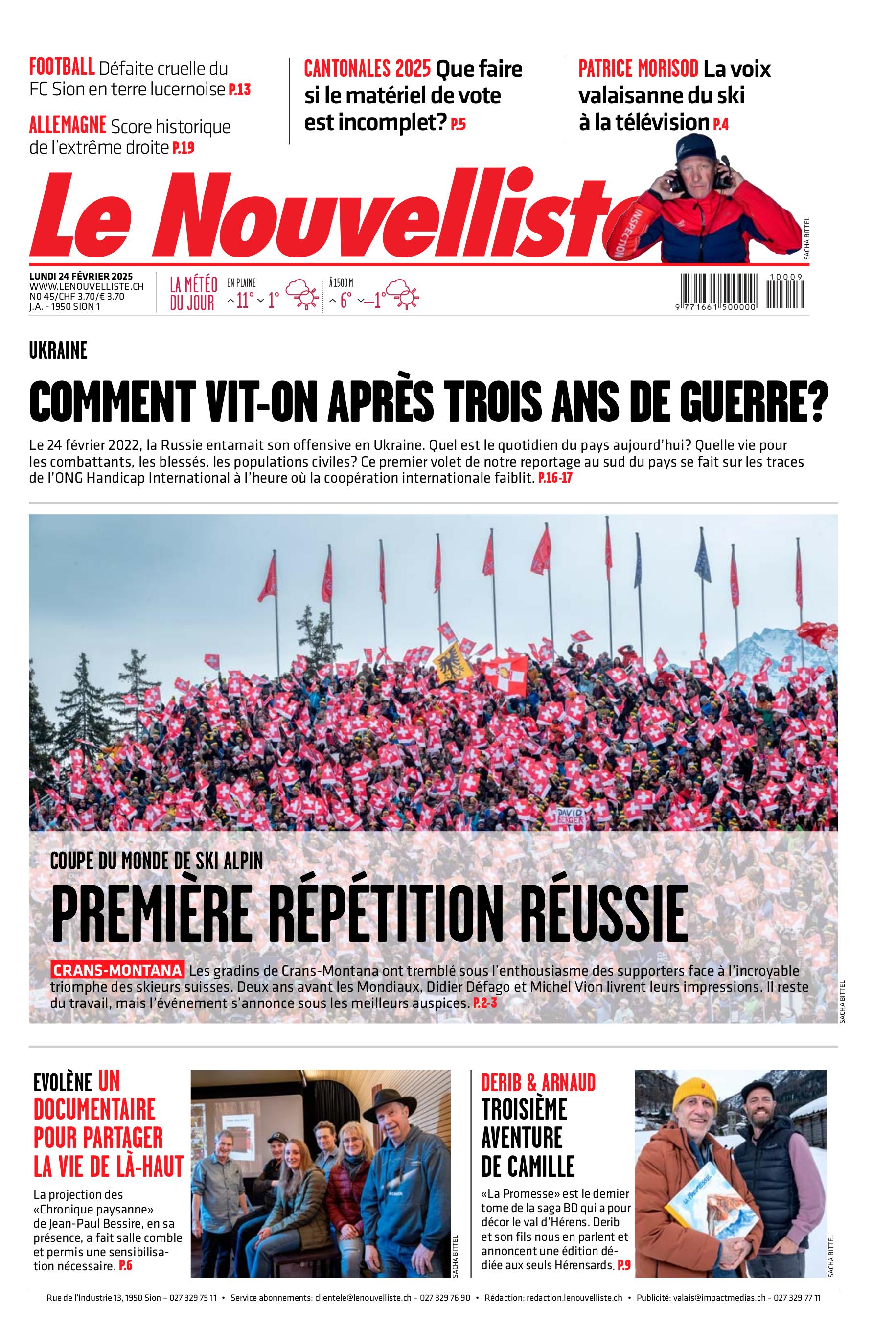 Lundi 24 février 2025