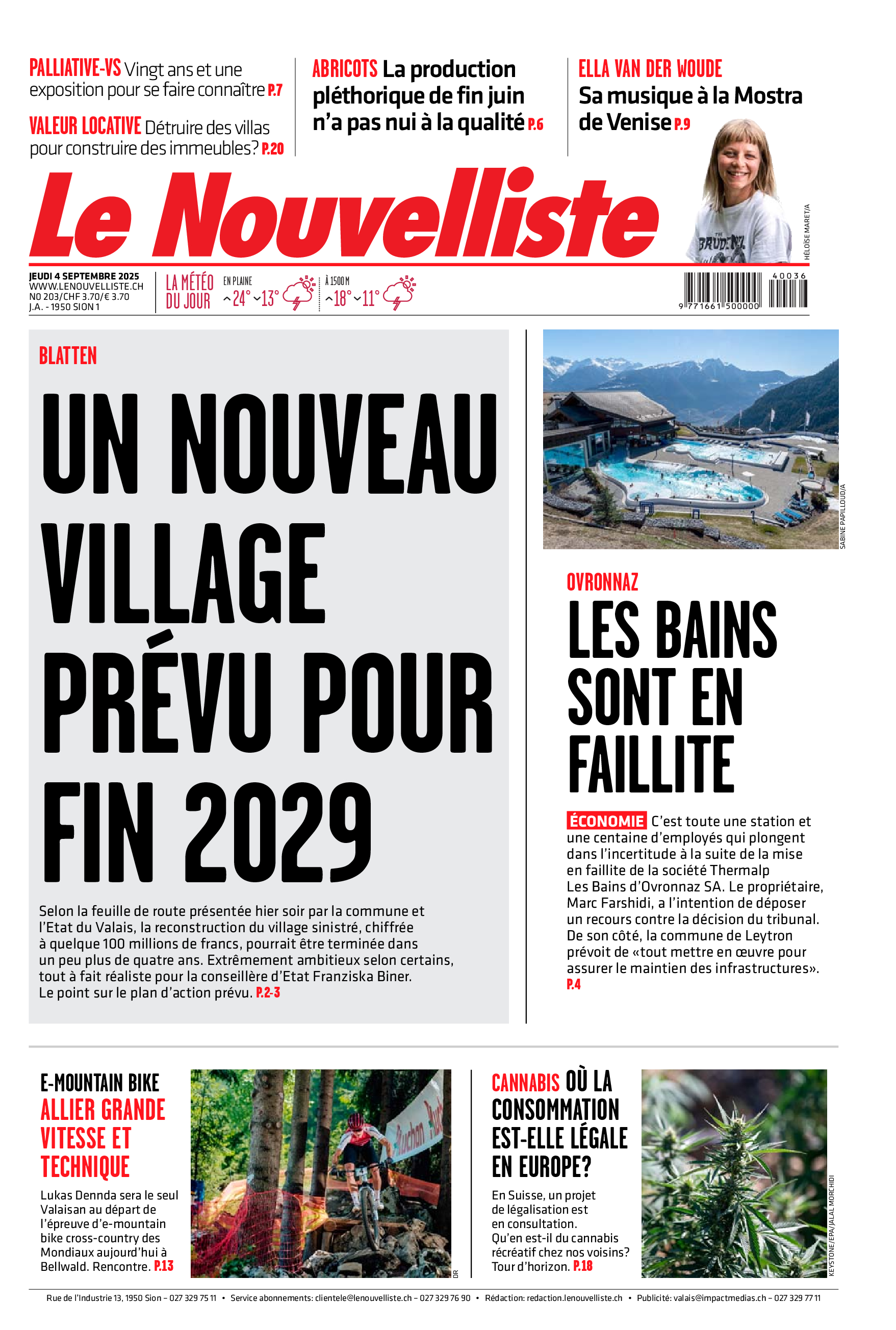Jeudi 4 septembre 2025