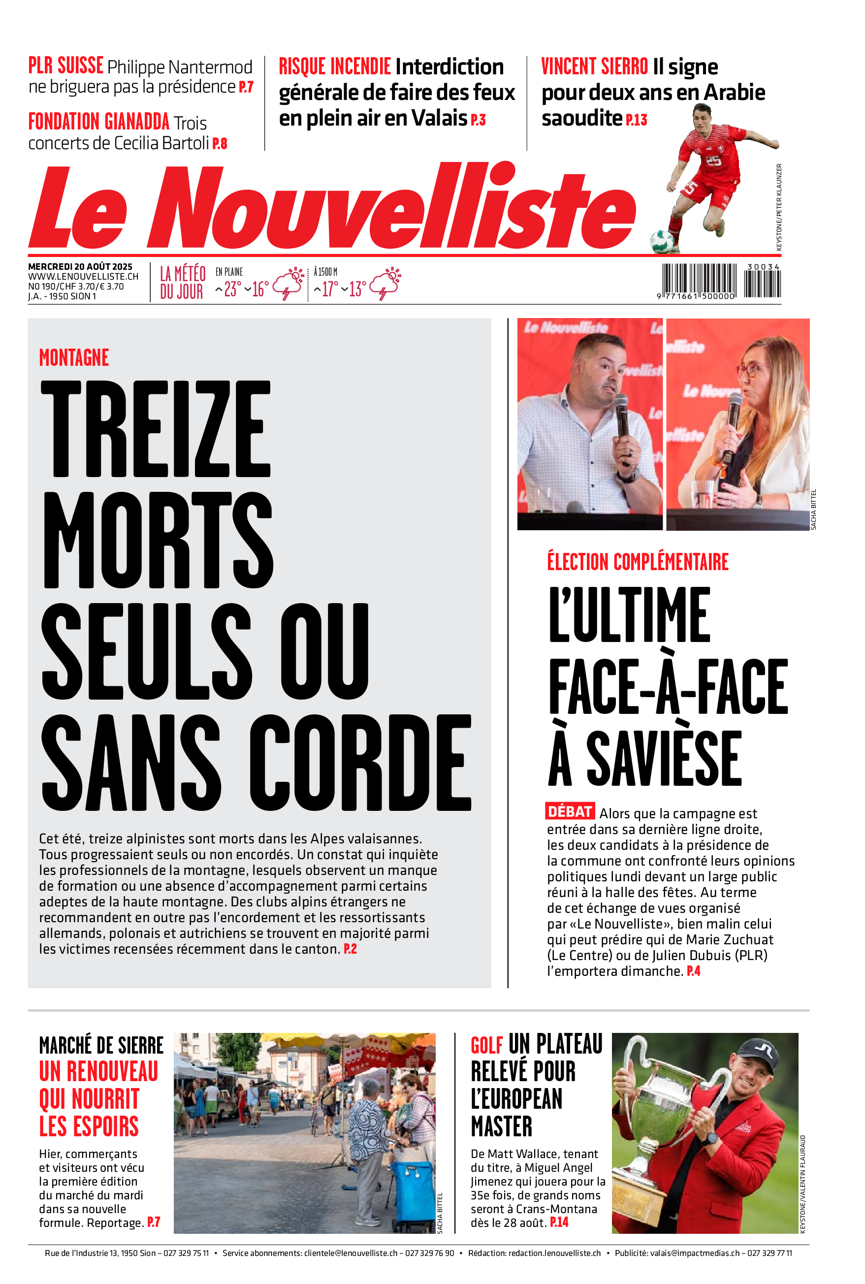  Mercredi 20 août 2025