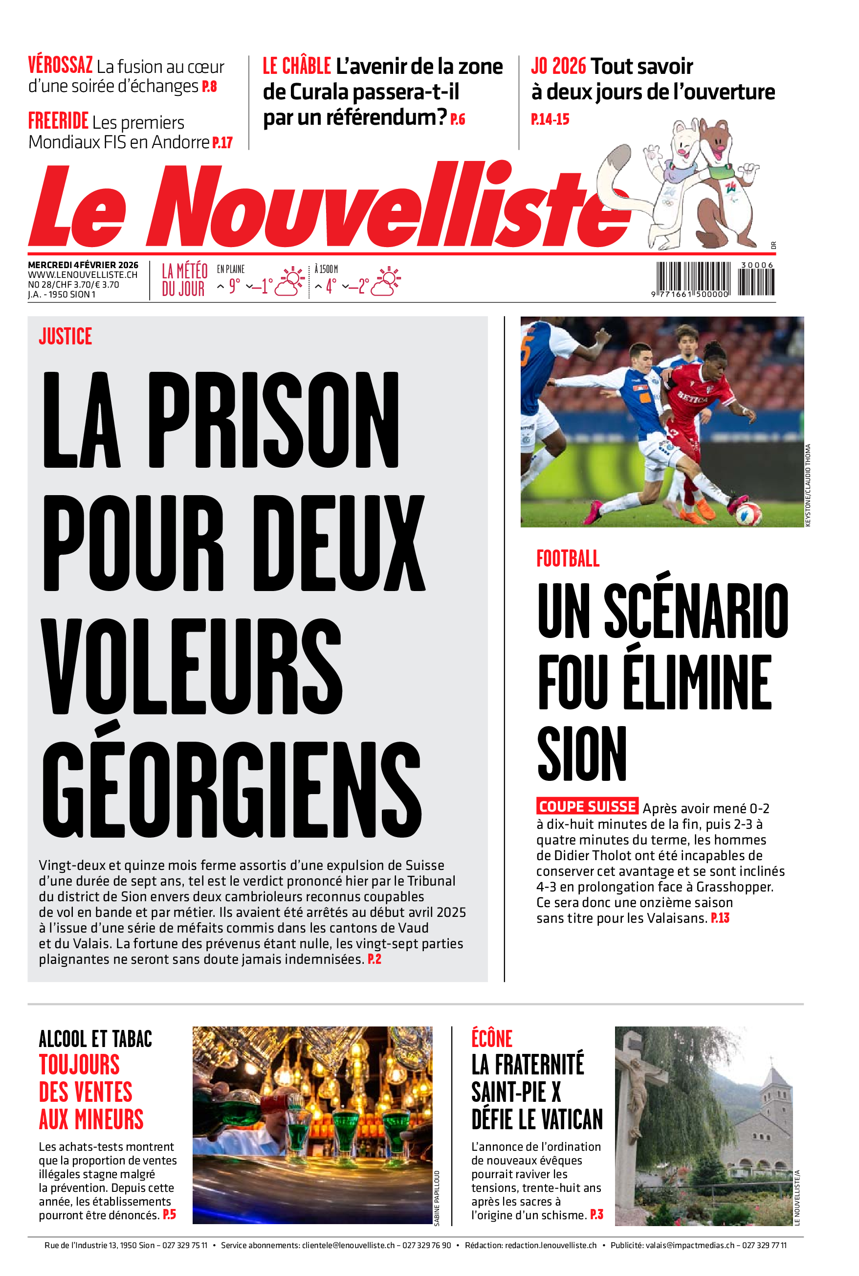  Mercredi 4 février 2026