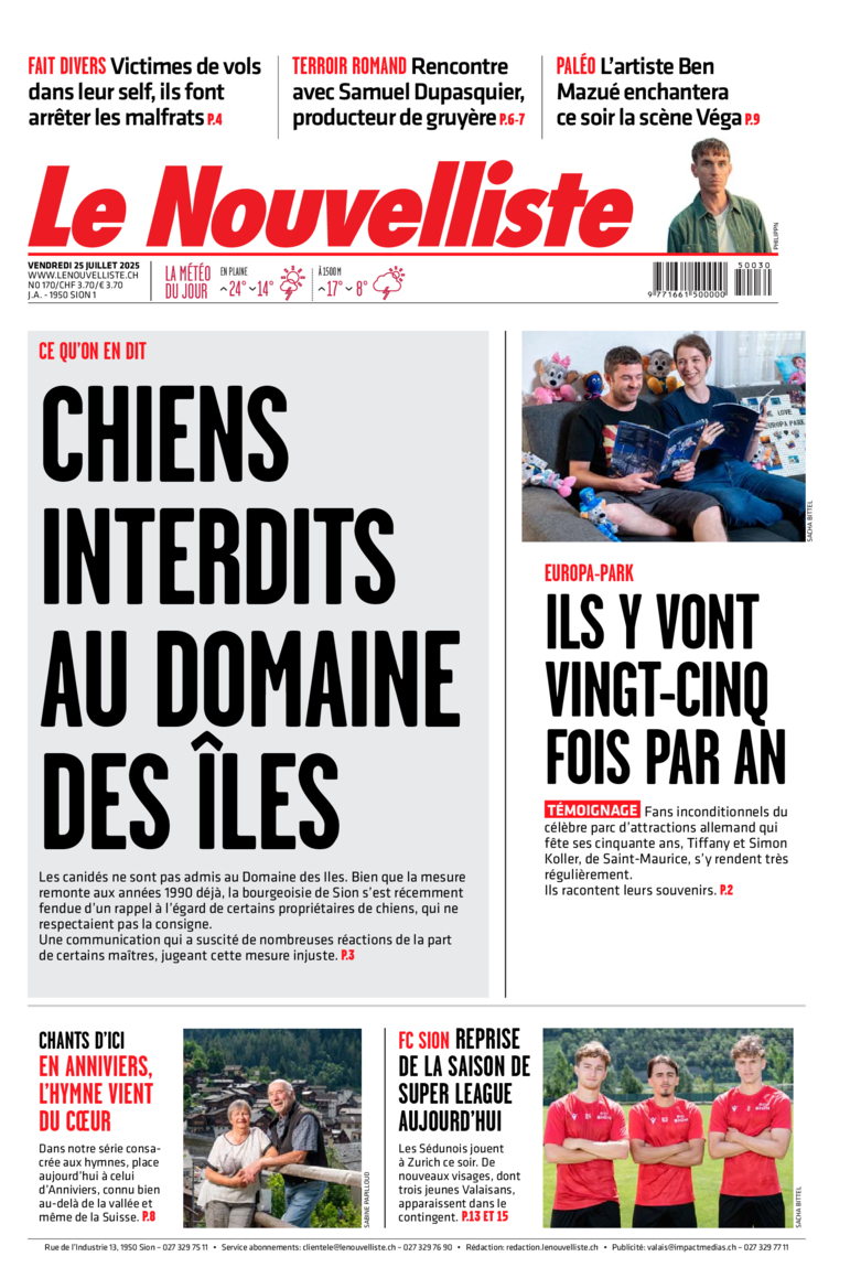 Vendredi 25 juillet 2025