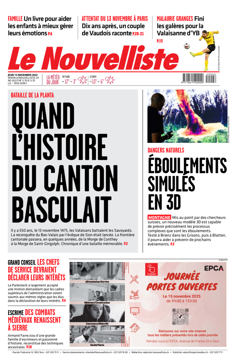 Jeudi 13 novembre 2025