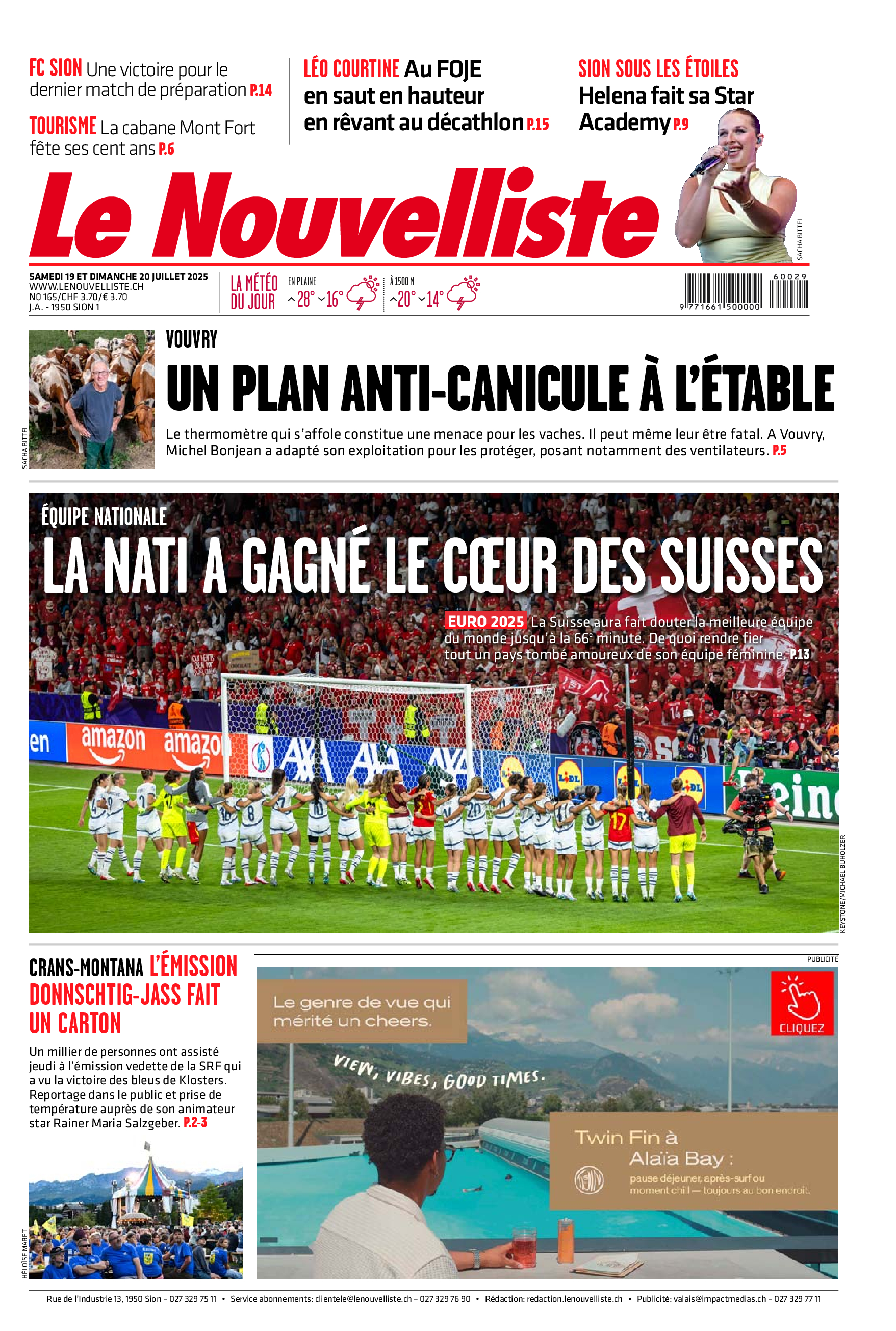 Samedi 19 juillet 2025