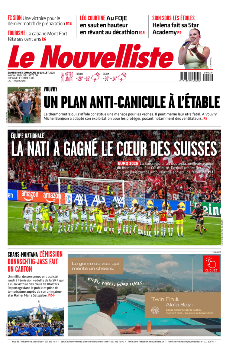 Samedi 19 juillet 2025
