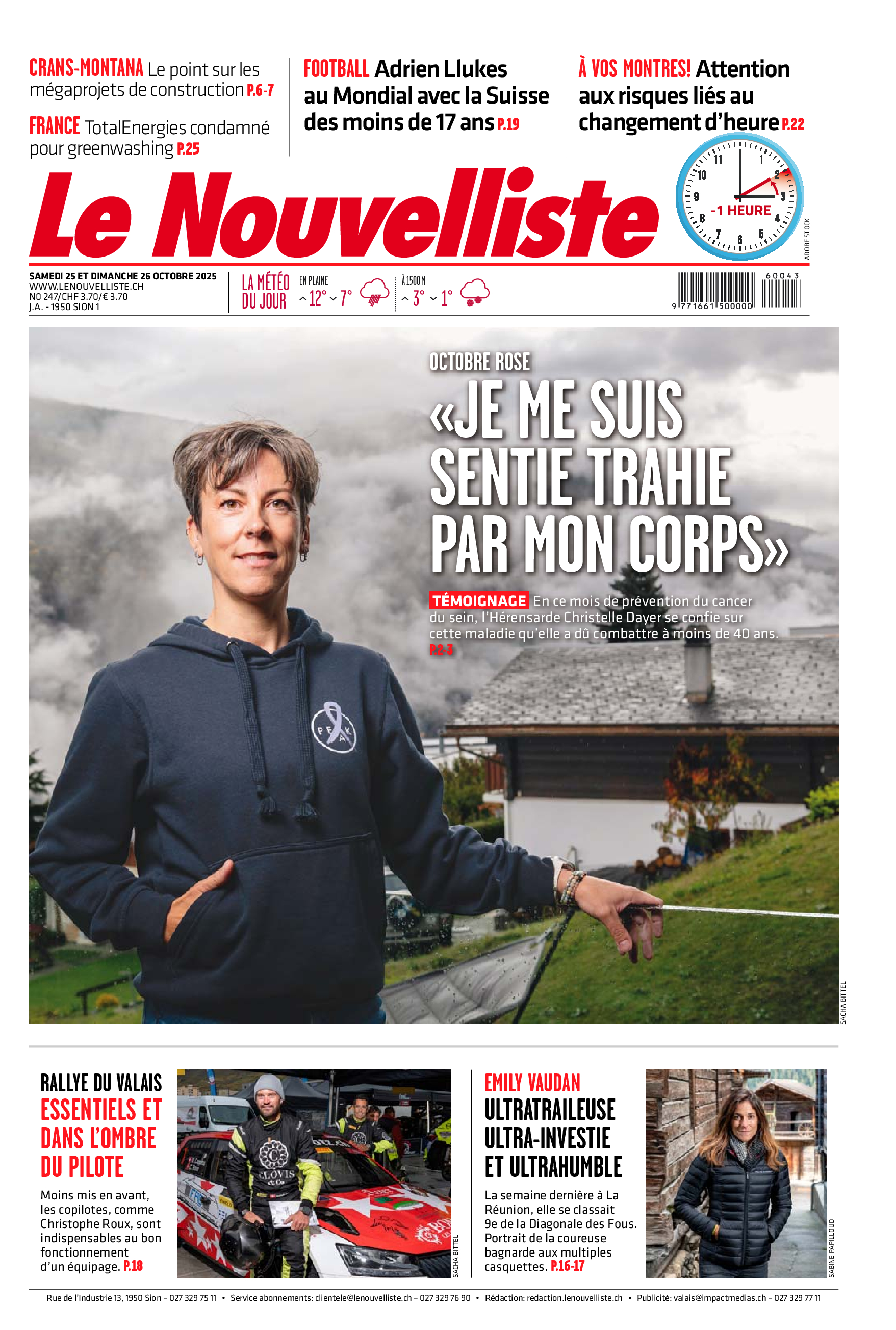 Samedi 25 octobre 2025
