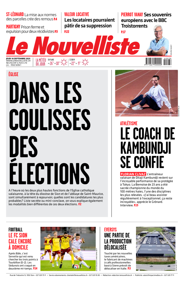 Jeudi 18 septembre 2025 Jeudi 18 septembre 2025