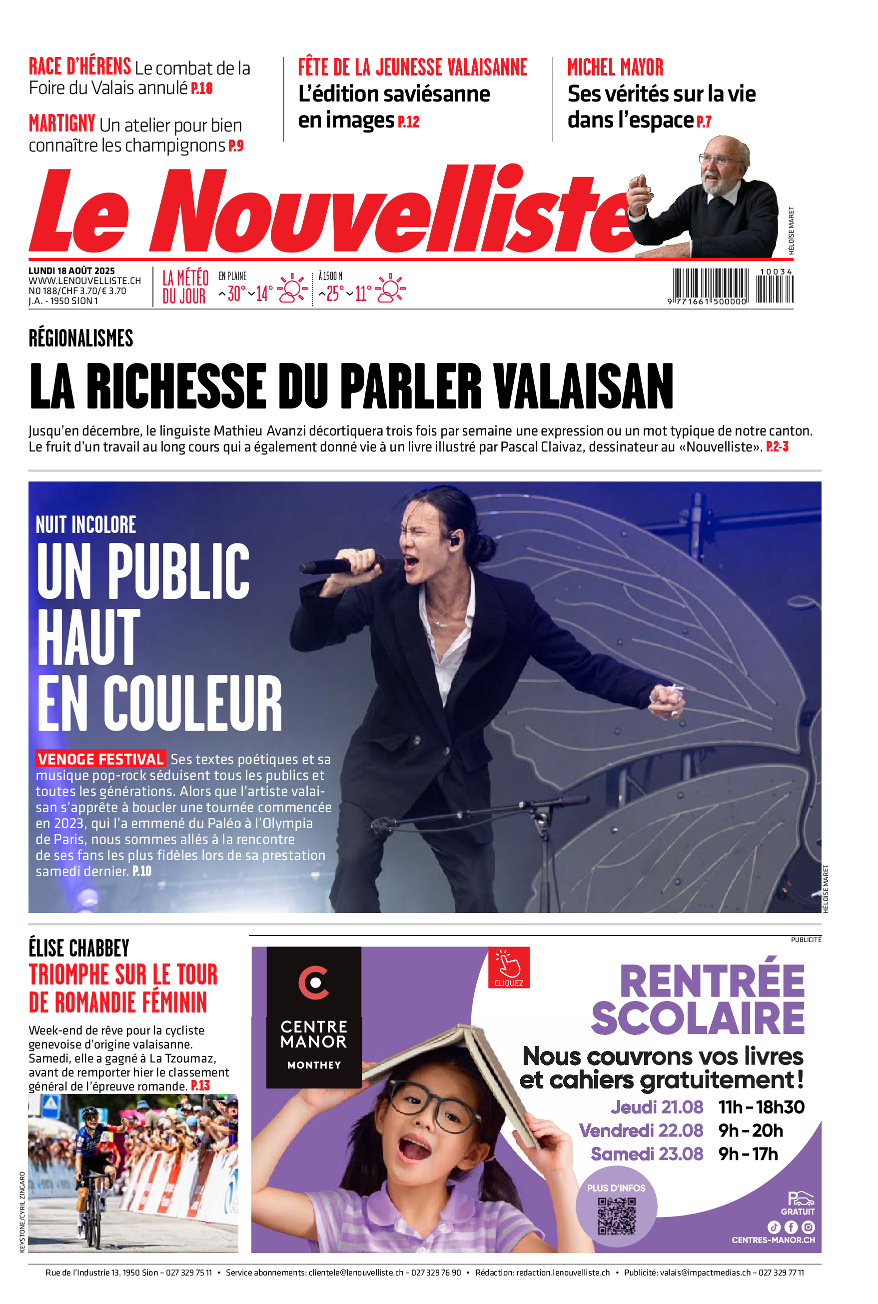  Lundi 18 août 2025