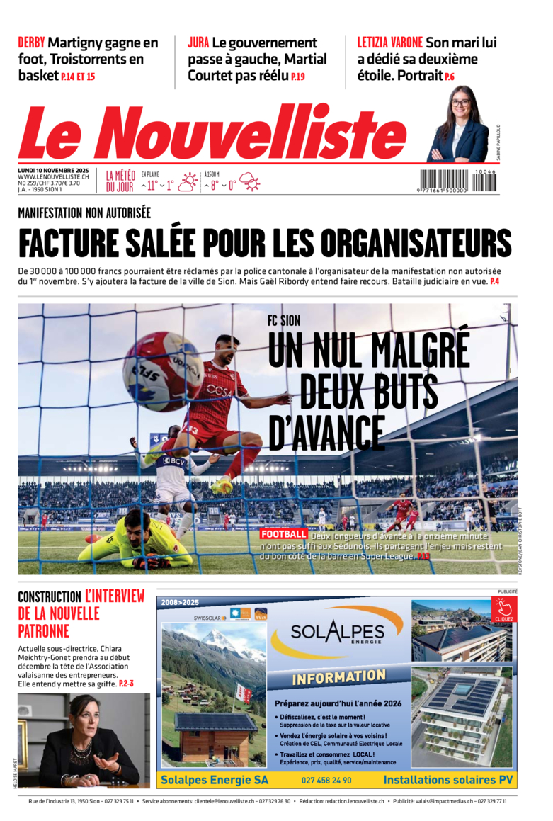 Lundi 10 novembre 2025