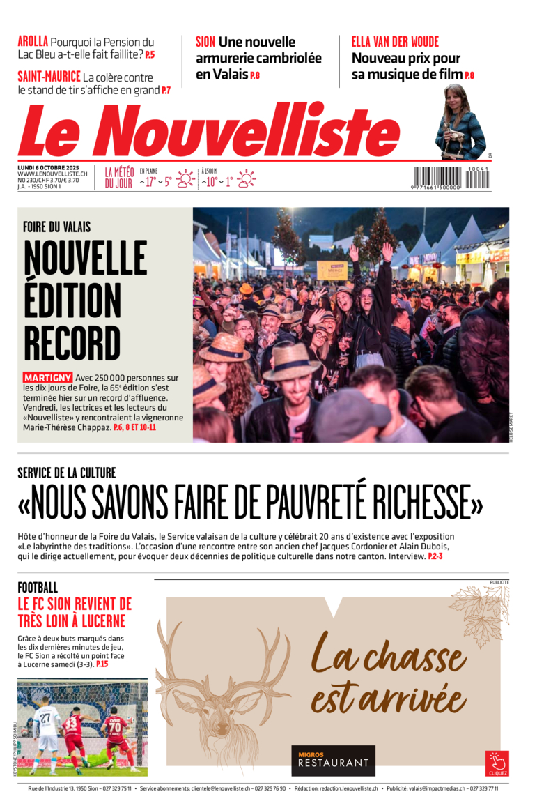 Lundi 6 octobre 2025 Lundi 6 octobre 2025