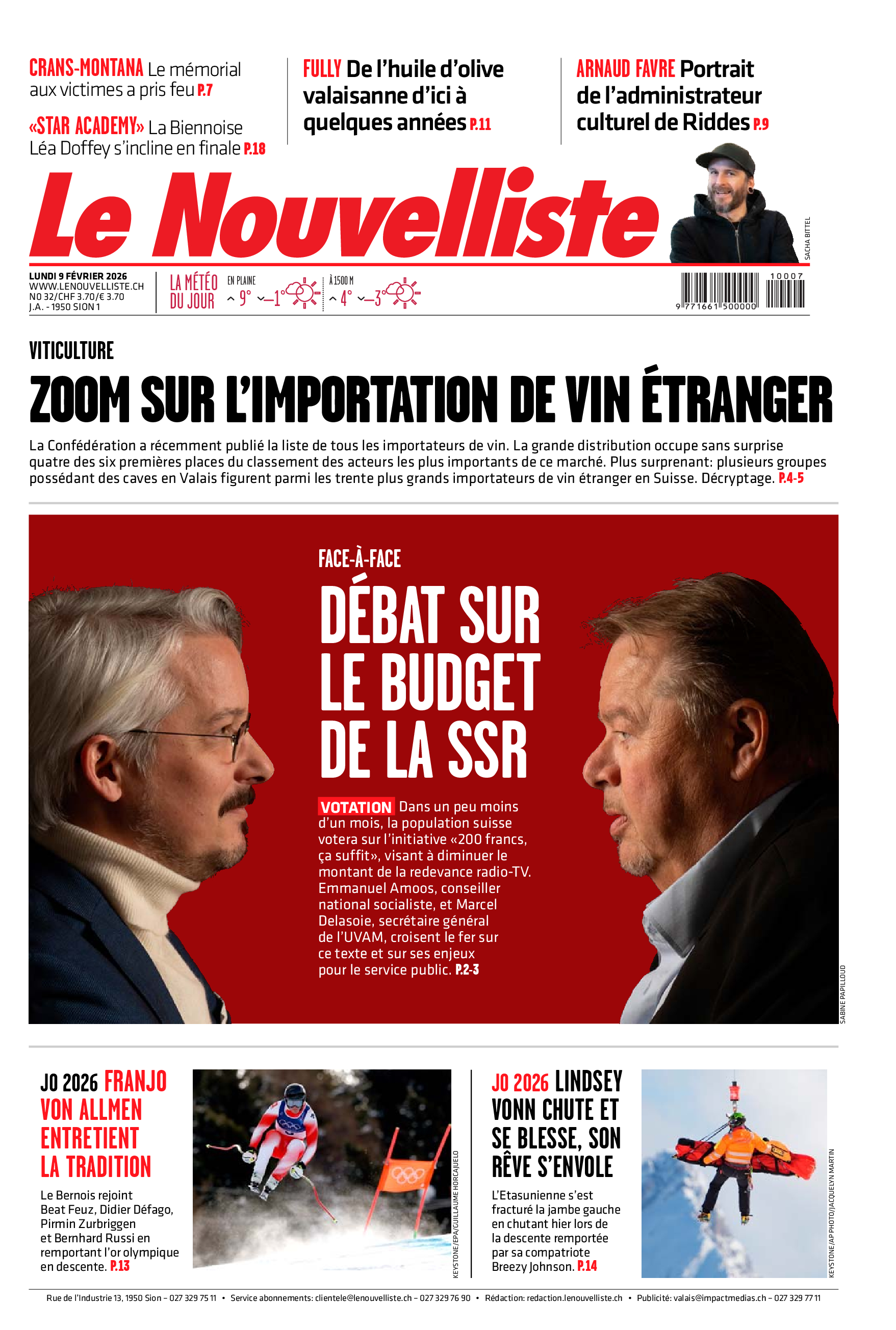  Lundi 9 février 2026