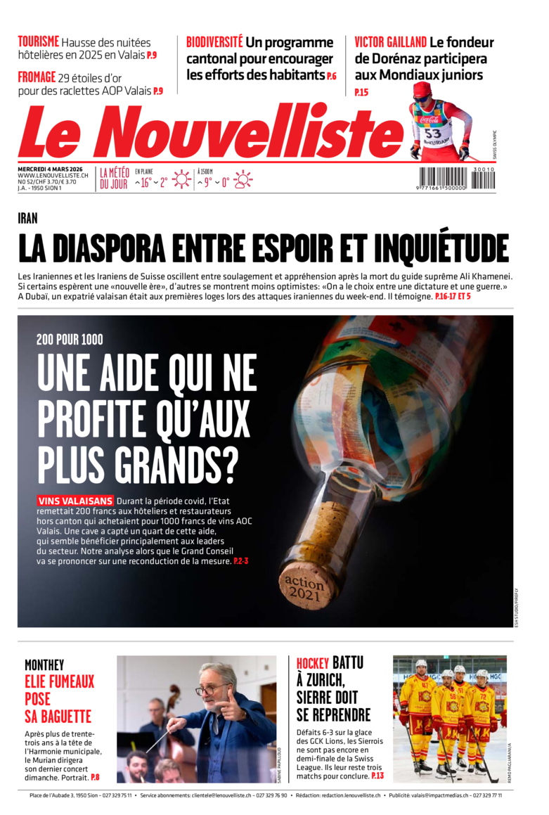 Mercredi 4 mars 2026