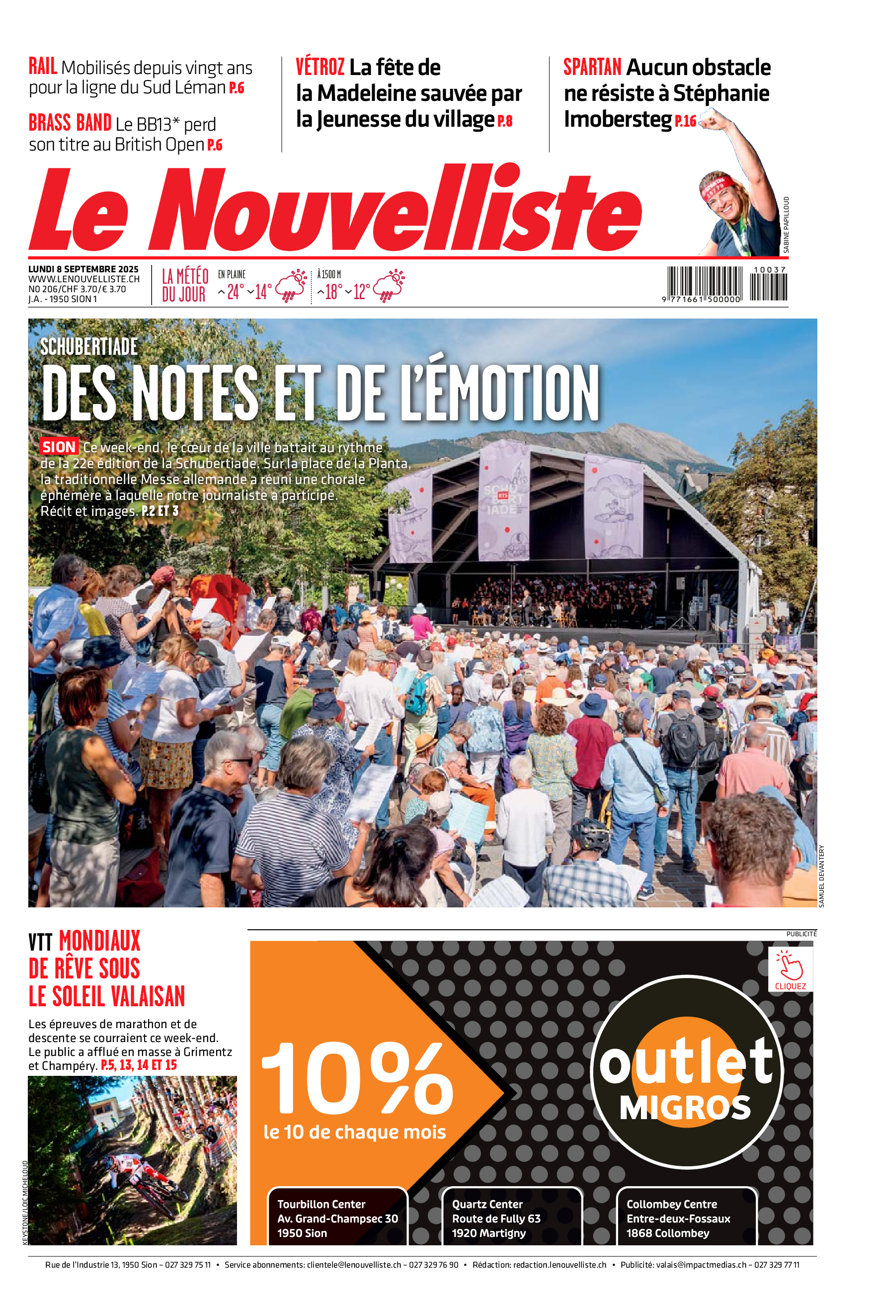 Lundi 8 septembre 2025