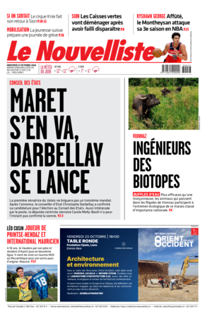  Mercredi 21 octobre 2026